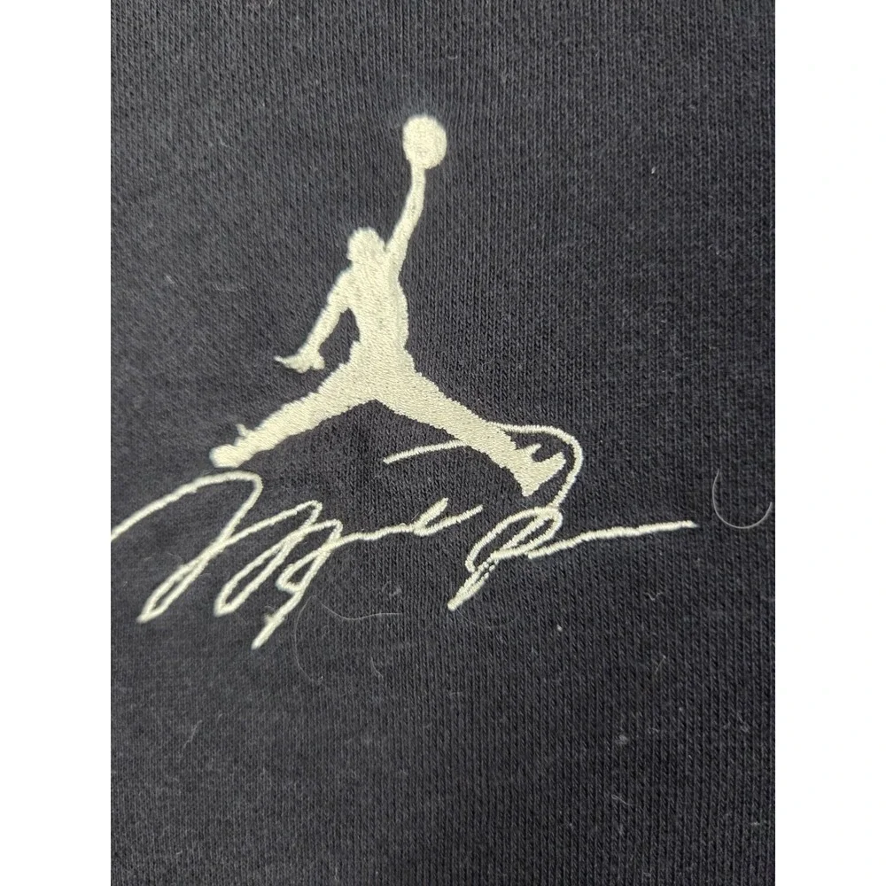 Air Jordan Essentials Hoodie 2XL Black Gold Metallic Lightning Graphic Pullover